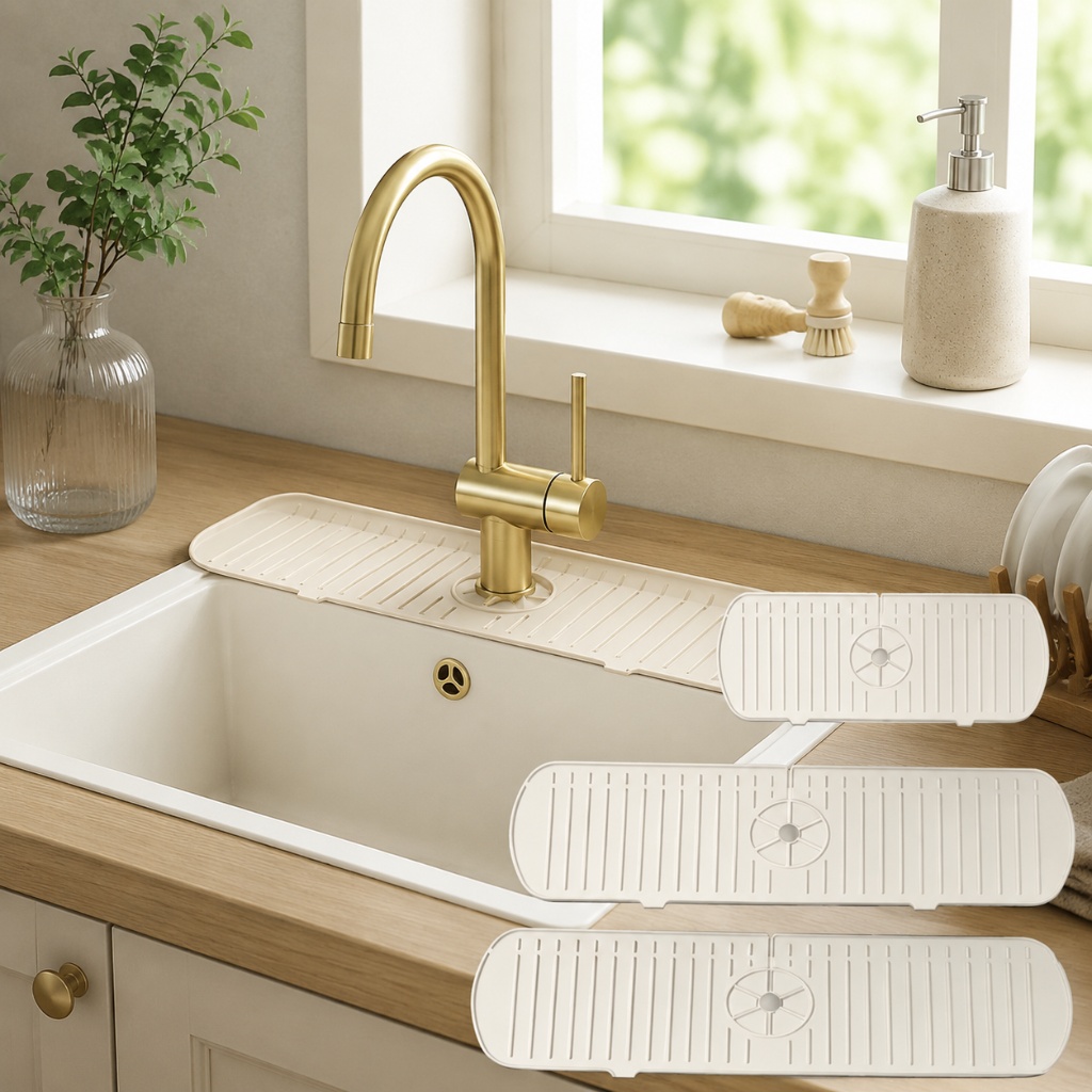 Silicone Tap Washer - Silicone Faucet Mat Sink Splash Guard