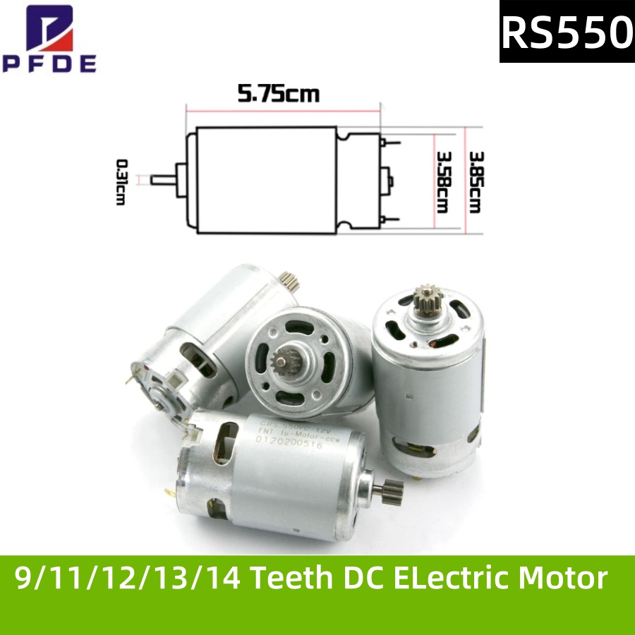 RS550 60W DC Motor 13teeth  9. - Bosch Drill Gsb 18V review and price