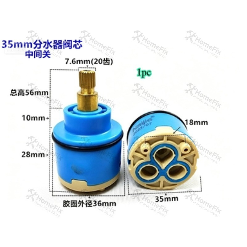 1Pcs Ceramic Valve Core 28mm 3 - Basin Mixer Cartridge review and price